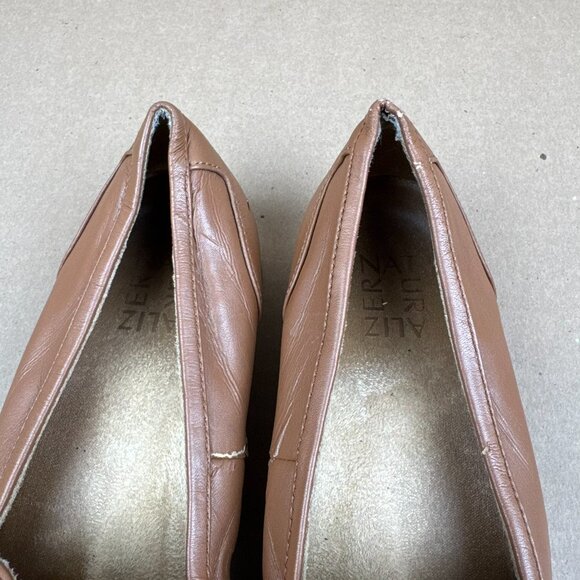 Naturalizer Milo Women's 8.5 M Tan Leather Penny Loafers Comfort Shoes - Picture 4 of 9